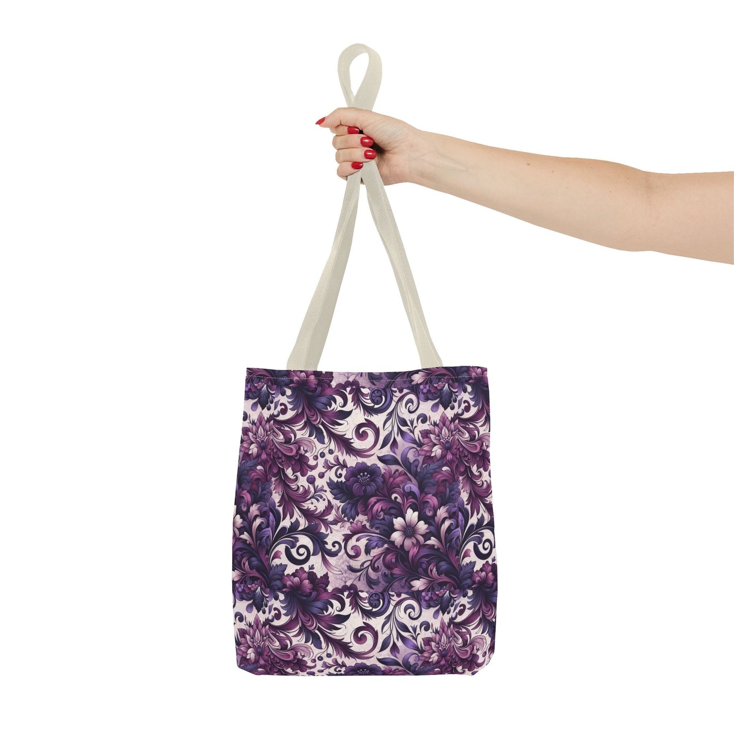 Floral Elegance Tote Bag - Stylish and Versatile Floral Pattern for Everyday Use