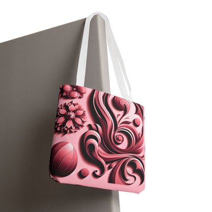 Stylish Floral Tote Bag - Elegant Floral Design for Everyday Use
