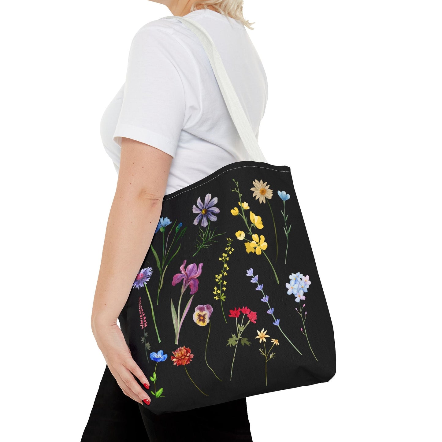 Floral Tote Bag - Chic and Eco-Friendly Carryall for Nature Lovers