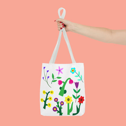 Colorful Floral Tote Bag - Eco-Friendly Shopping & Everyday Use