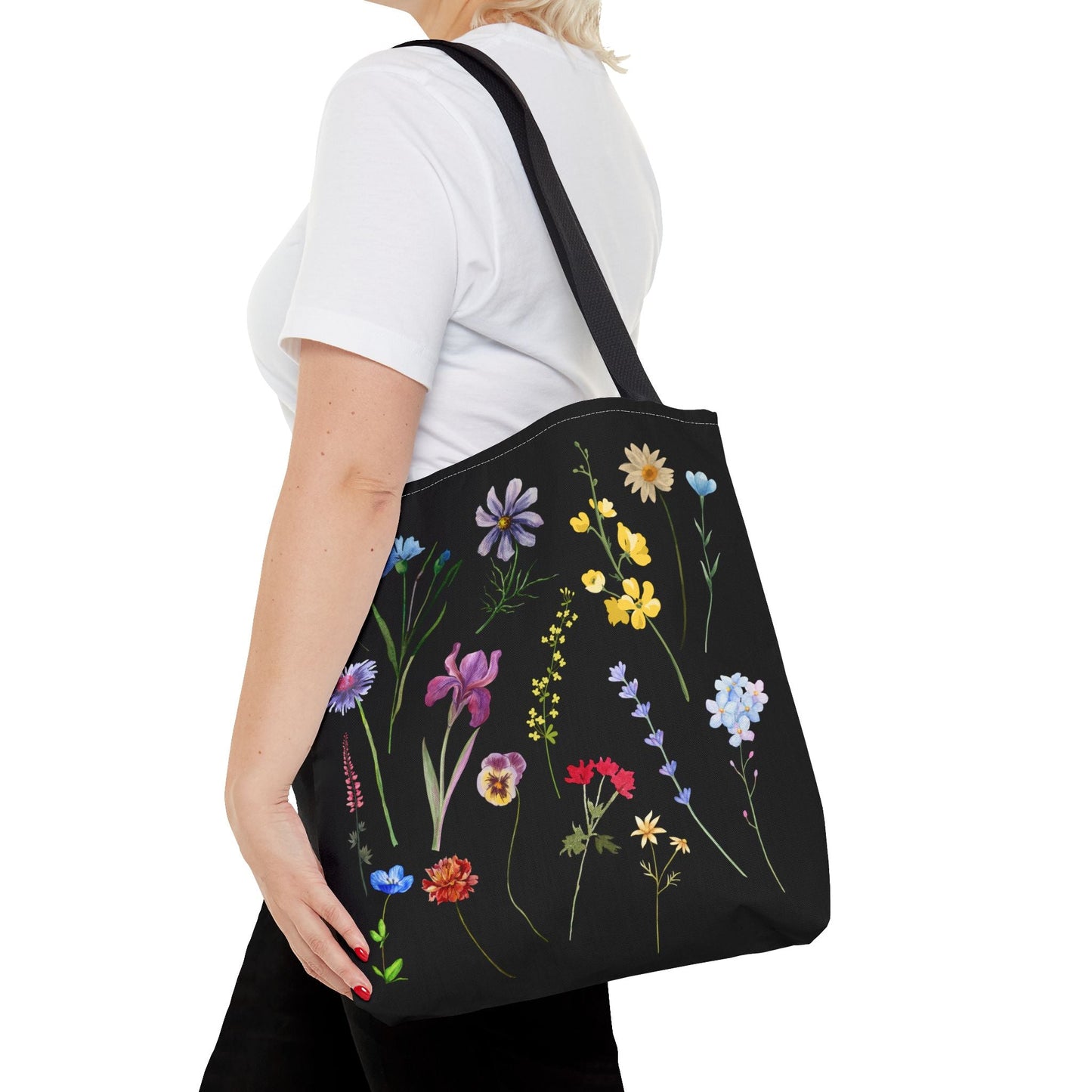 Floral Tote Bag - Chic and Eco-Friendly Carryall for Nature Lovers