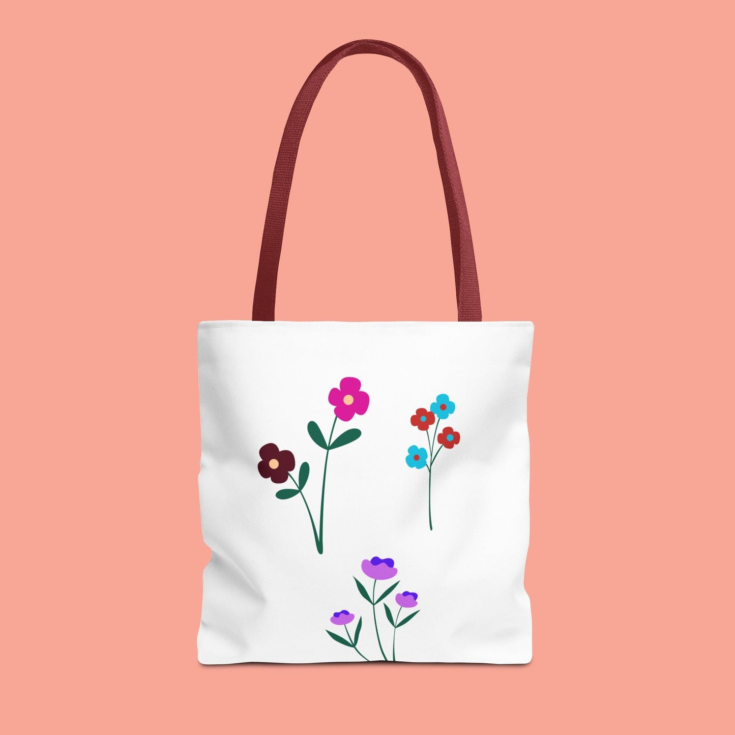 Floral Print Tote Bag - Stylish Eco-Friendly Carryall for Everyday Use