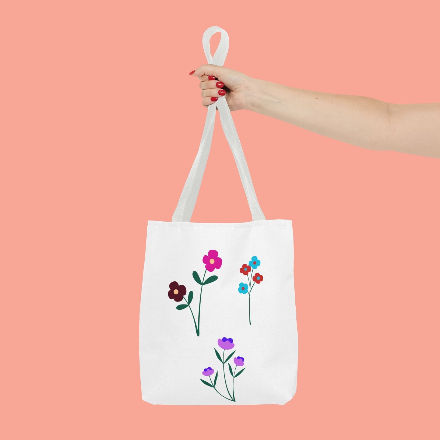 Floral Print Tote Bag - Stylish Eco-Friendly Carryall for Everyday Use