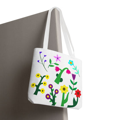 Colorful Floral Tote Bag - Eco-Friendly Shopping & Everyday Use