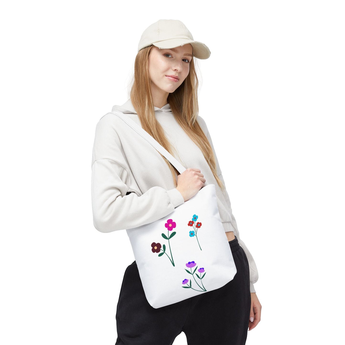Floral Print Tote Bag - Stylish Eco-Friendly Carryall for Everyday Use