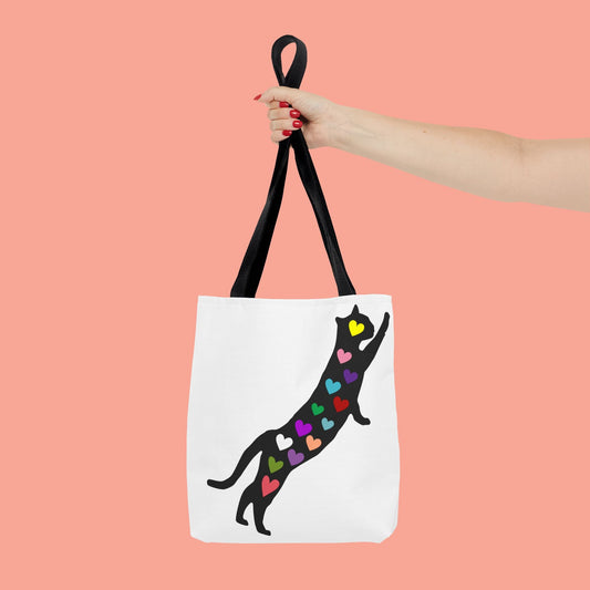 Colorful Cat Love Tote Bag – Perfect for Cat Lovers & Everyday Use