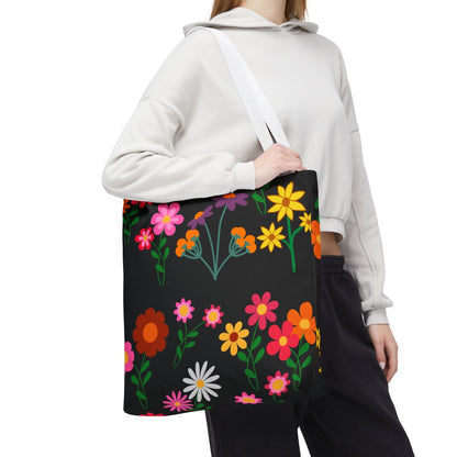 Colorful Floral Tote Bag – Eco-Friendly Every Day Essentials