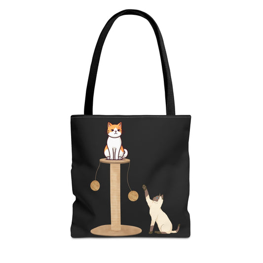 Cute Cat Lovers Tote Bag - Whimsical Design for Pet Enthusiasts