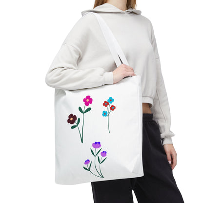Floral Print Tote Bag - Stylish Eco-Friendly Carryall for Everyday Use