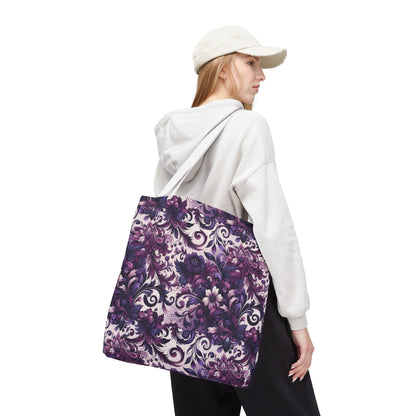 Floral Elegance Tote Bag - Stylish and Versatile Floral Pattern for Everyday Use