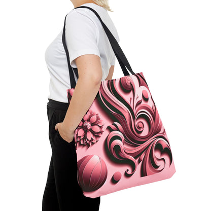 Stylish Floral Tote Bag - Elegant Floral Design for Everyday Use