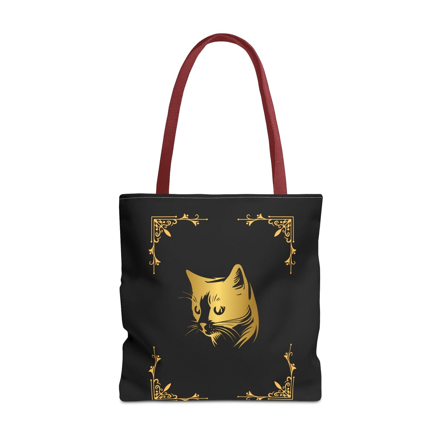 Vintage Cat Tote Bag - Stylish Black Eco-Friendly Carrier for Cat Lovers