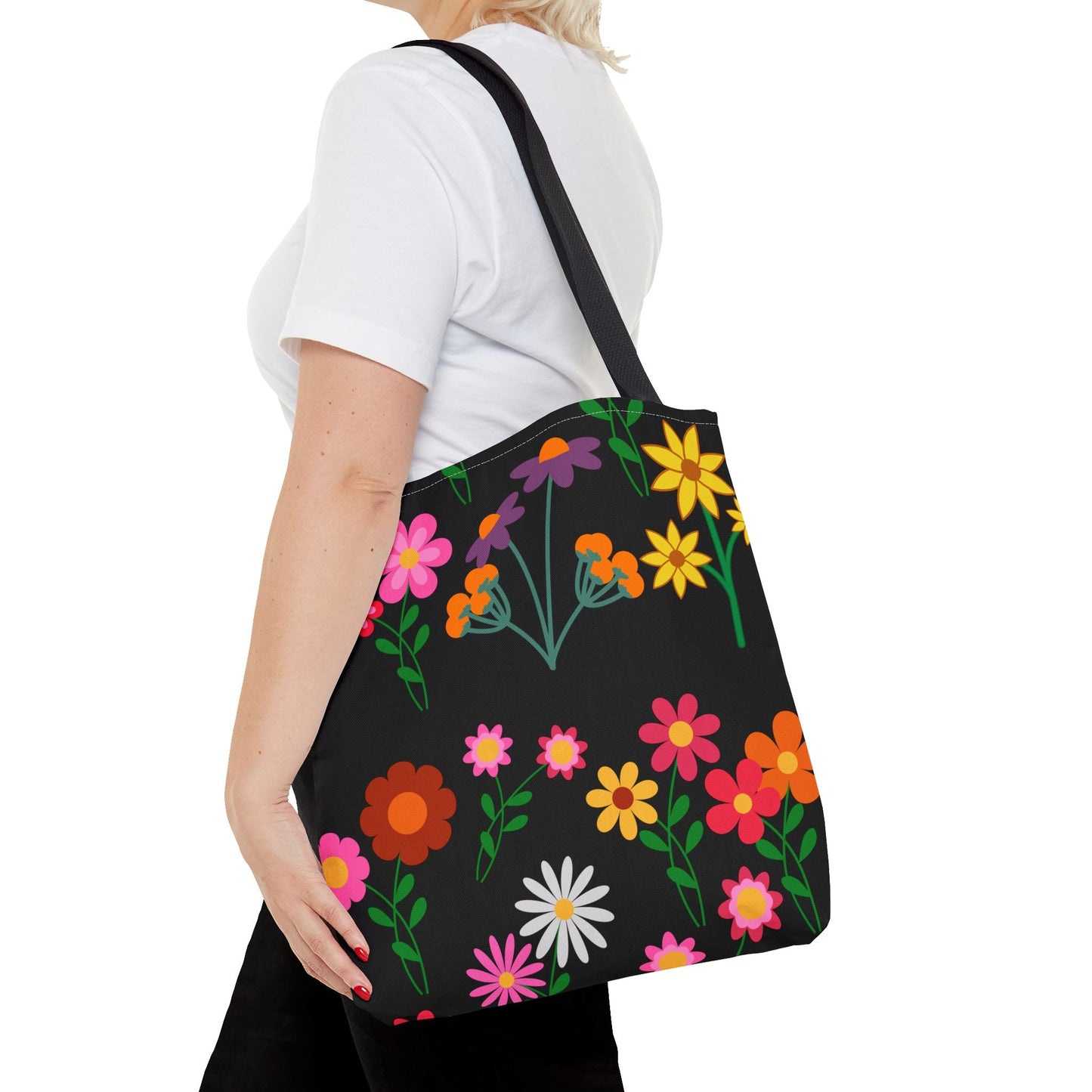 Colorful Floral Tote Bag – Eco-Friendly Every Day Essentials