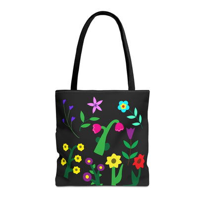 Vibrant Floral Tote Bag - Colorful Blooming Design for Every Occasion