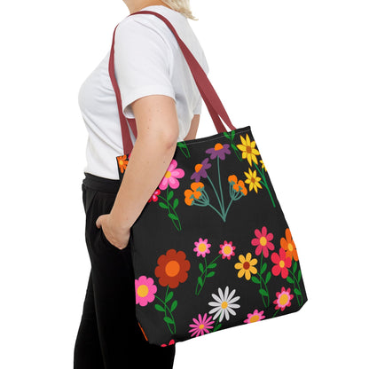 Colorful Floral Tote Bag – Eco-Friendly Every Day Essentials