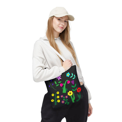 Vibrant Floral Tote Bag - Colorful Blooming Design for Every Occasion