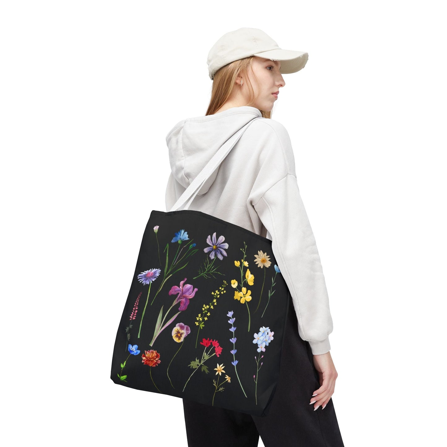 Floral Tote Bag - Chic and Eco-Friendly Carryall for Nature Lovers