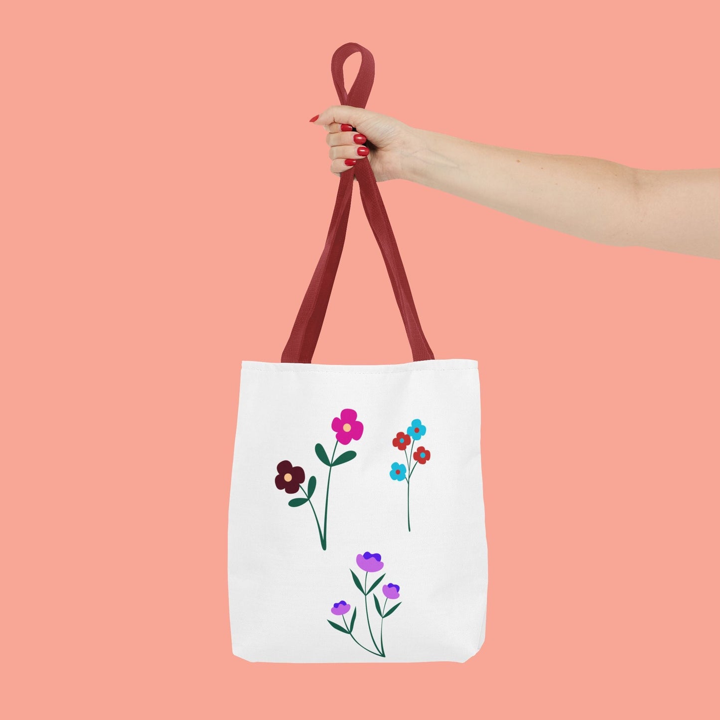 Floral Print Tote Bag - Stylish Eco-Friendly Carryall for Everyday Use