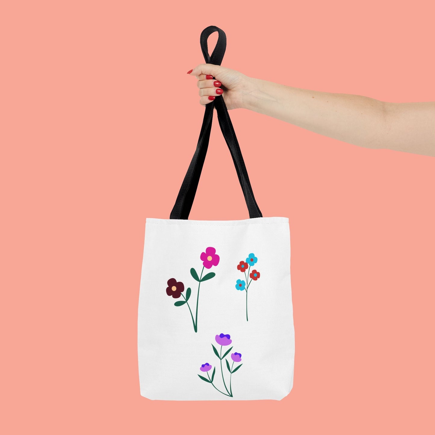 Floral Print Tote Bag - Stylish Eco-Friendly Carryall for Everyday Use