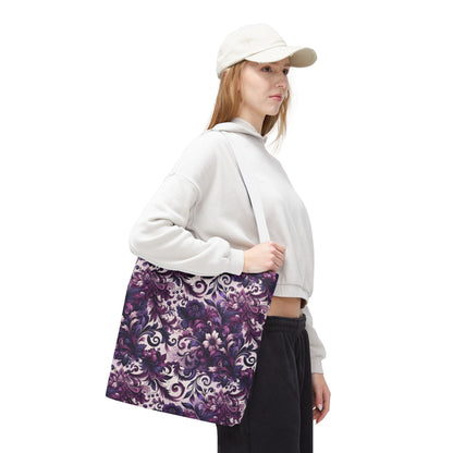 Floral Elegance Tote Bag - Stylish and Versatile Floral Pattern for Everyday Use