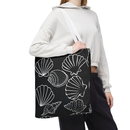 Elegant Shell Pattern Tote Bag - Perfect for Beach Days & Everyday Use