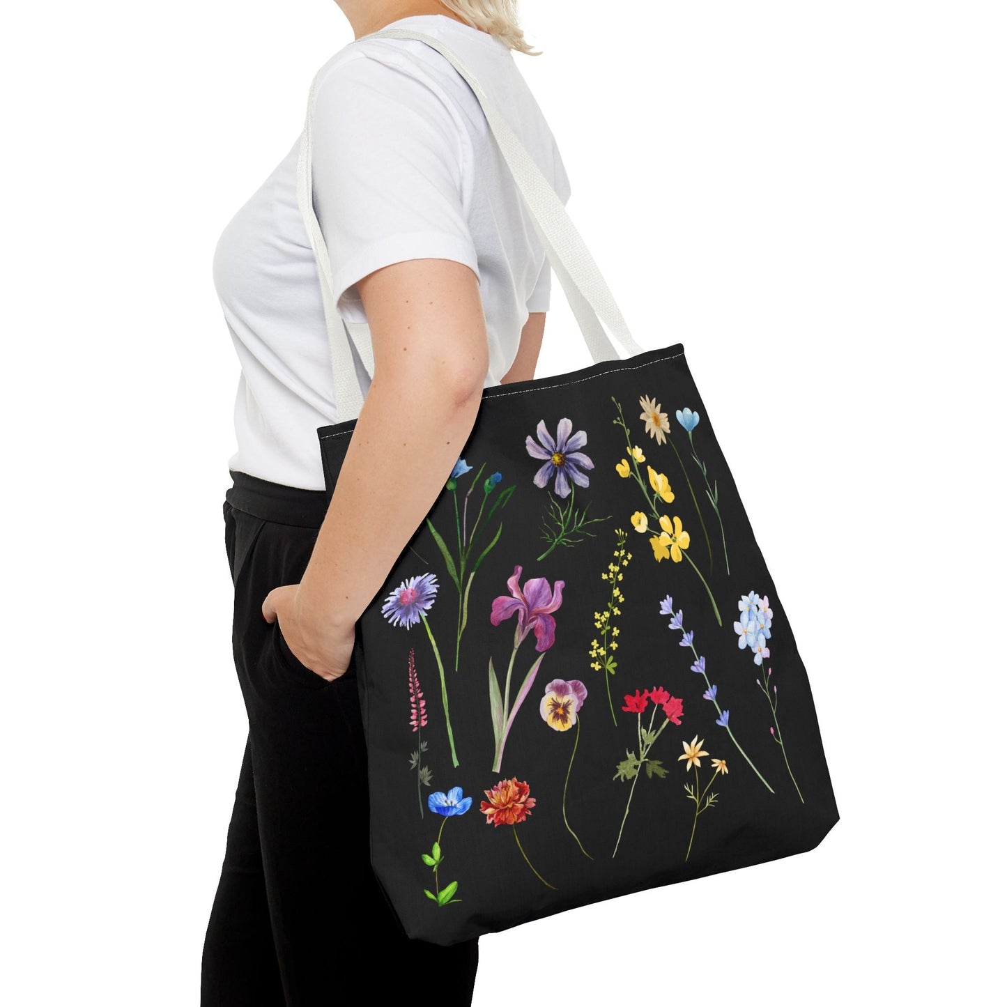 Floral Tote Bag - Chic and Eco-Friendly Carryall for Nature Lovers