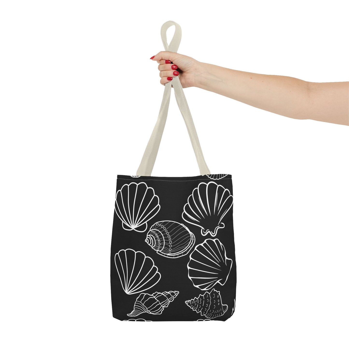 Elegant Shell Pattern Tote Bag - Perfect for Beach Days & Everyday Use