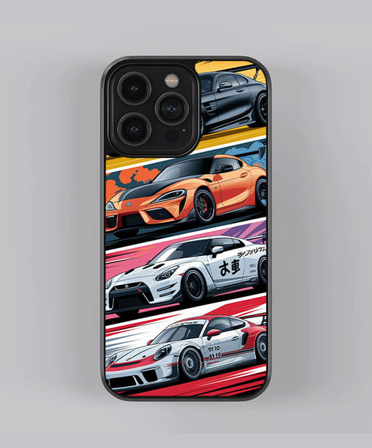 Supercars Art Premium Glass Case